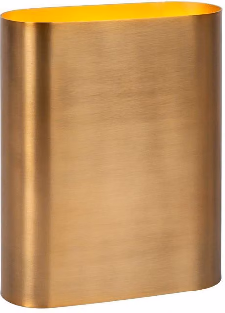 Lucide Ovalis Dimmable Modern Oval Wall Lamp in Gold/Brass with 2 x E14 Sockets – 4