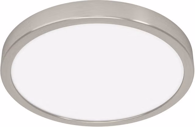 Loops Modern Round LED Ceiling Light in Silver