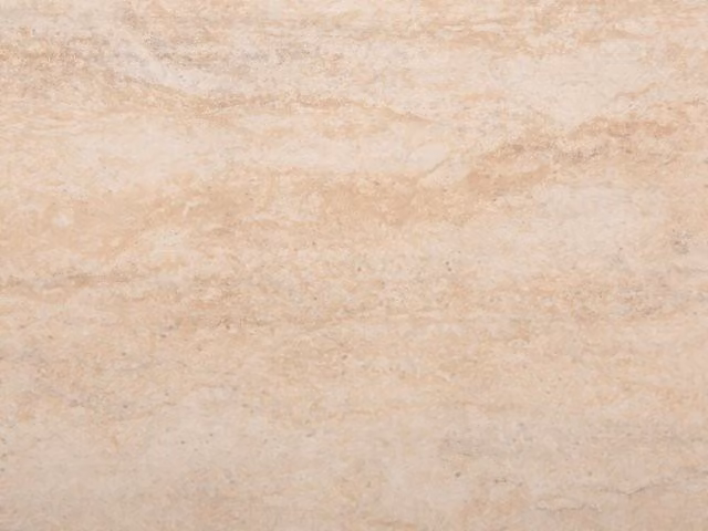 Neptune Travertine Marble Look Bathroom Wall Panel, Beige, W/H/D: 100 x 240 x 1 cm