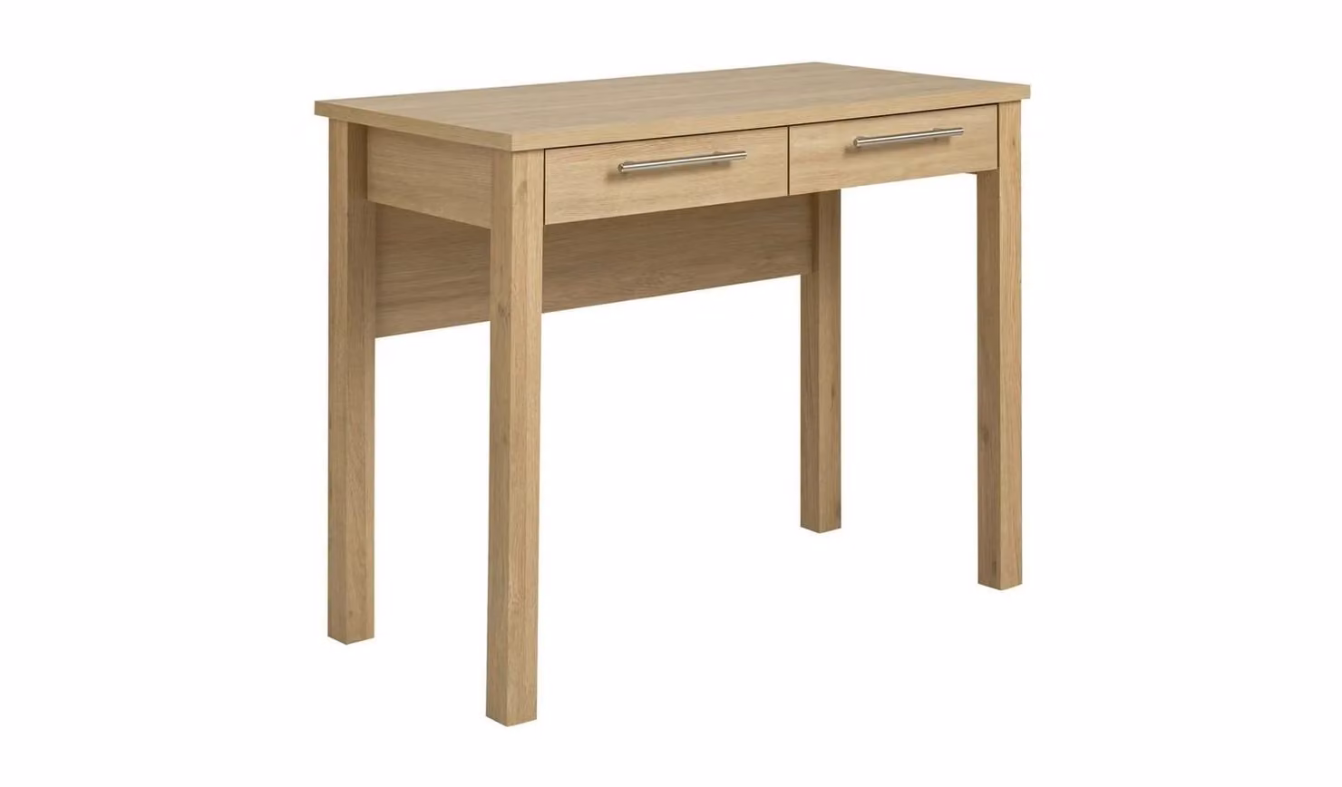 Brisbane 2 Drawer Dressing Table in Oak with Compact Storage Design