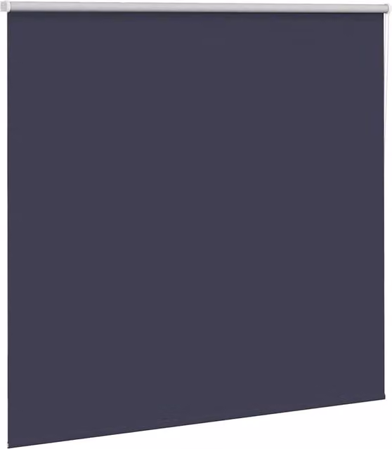Berkfield Home Blue Marine Blackout Roller Blind, Thermal Insulating Polyester Fabric, W: 155 cm, H: 130 cm – 1