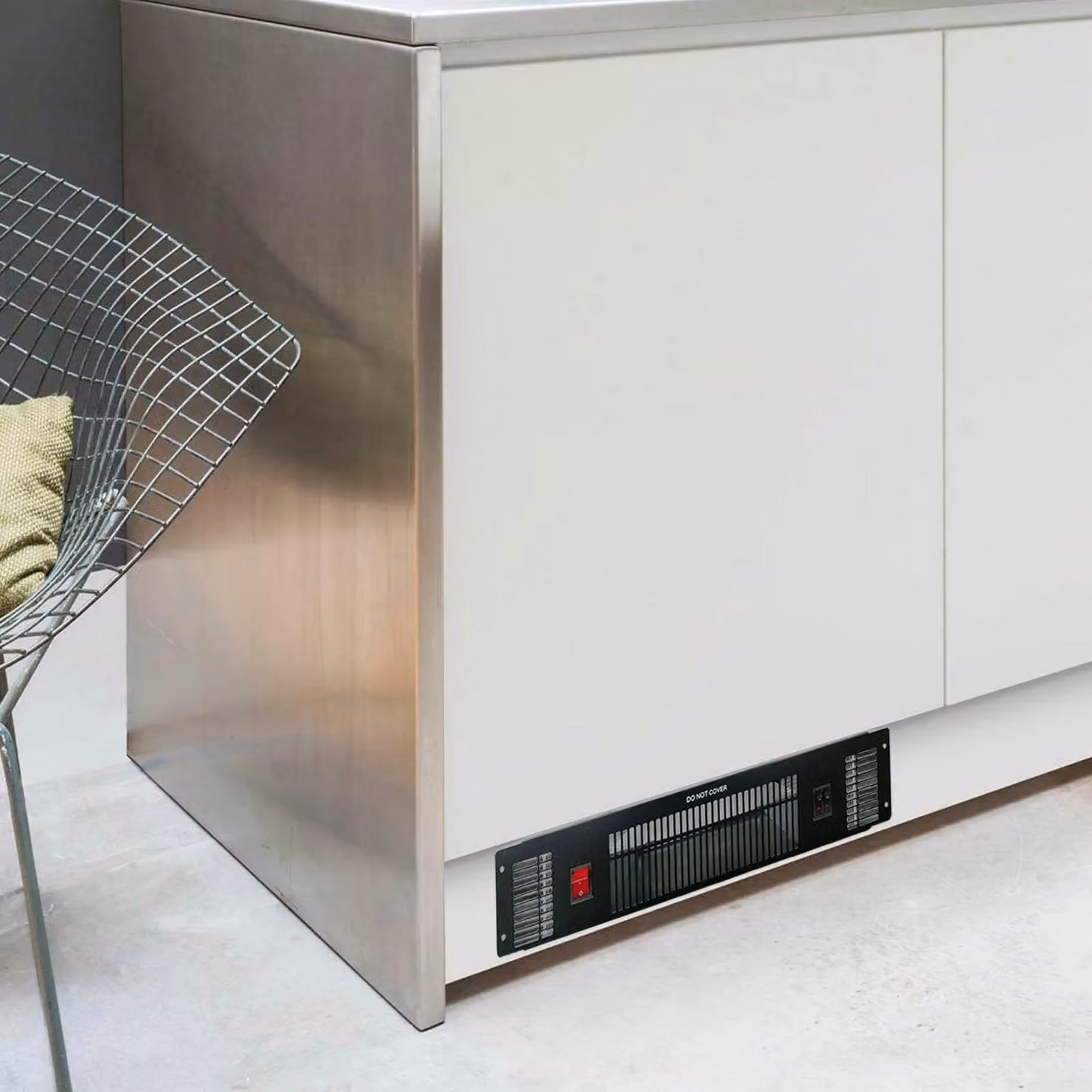 SIA PLH2 2kW Black Slimline Electric Built-in Kitchen Plinth Space Heater – 3