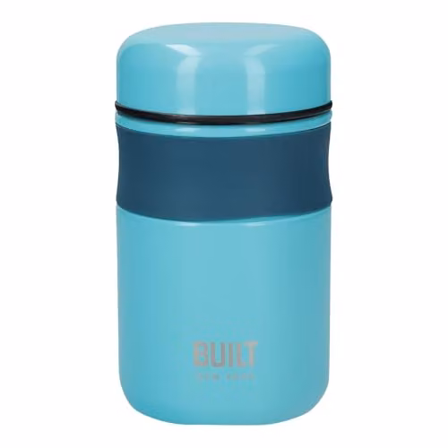 Built Retro Vacuum Insulated Food Flask, Petrol Blue, 490 ml – 1