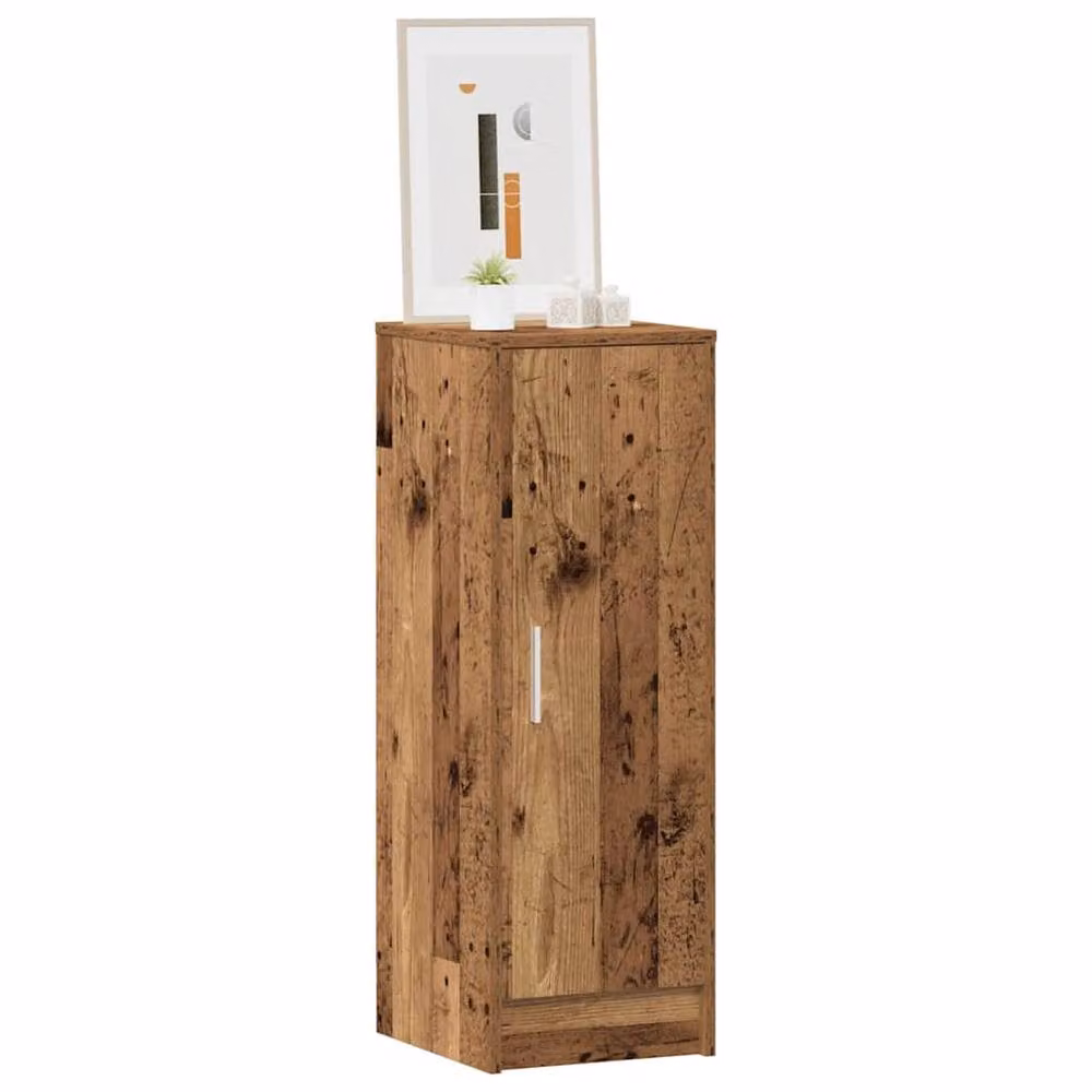 Berkfield Home Artisan Oak Shoe Cabinet in Brown, W/D/H: 32 x 35 x 92 cm – 3
