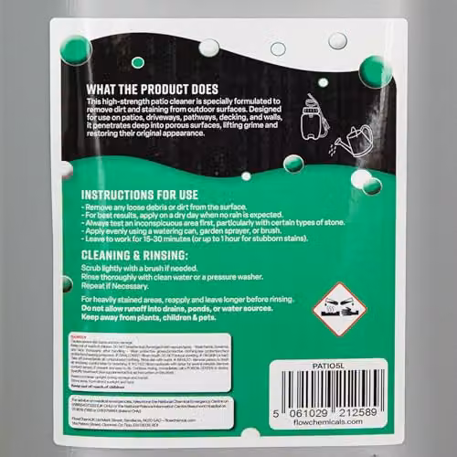 Samuel Alexander 5 Litre Outdoor Patio and Decking Multi-Purpose Cleaner in Blue – 3