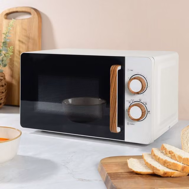 Sanctuary 20L Solo Mechanical Microwave Oven - White