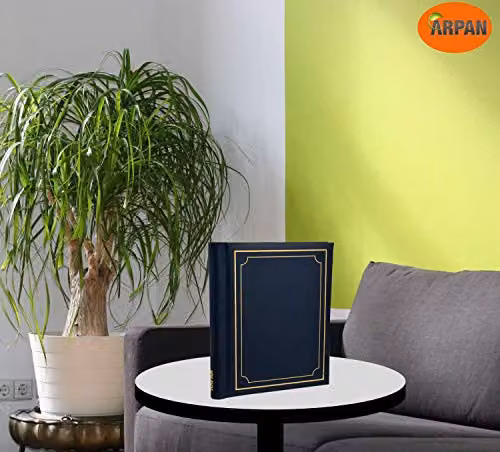 Arpan 2 Pack of Self-Adhesive Large Photo Albums, Modern Style Wiro Binder with 40 Sheets, Blue – 5