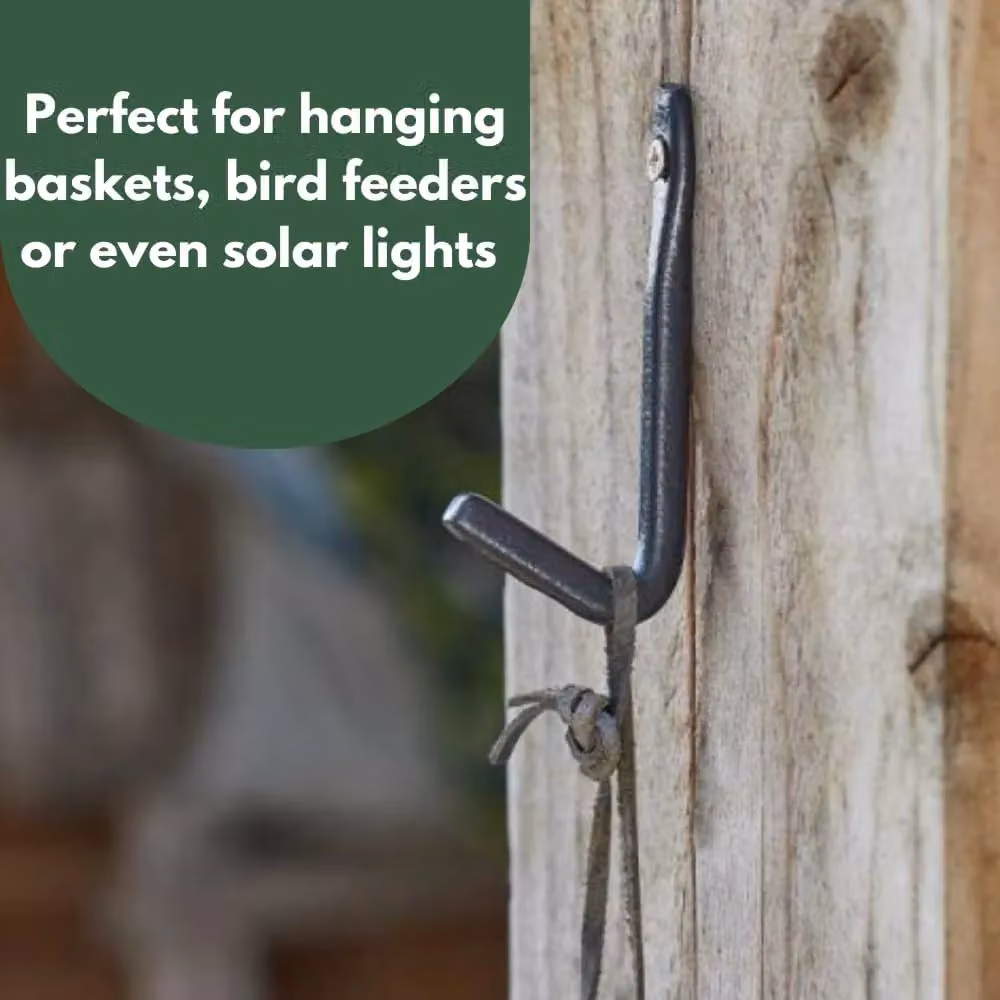 Marco Paul Heavy Duty Metal Wall Hooks, 2 Pack, Black – 6