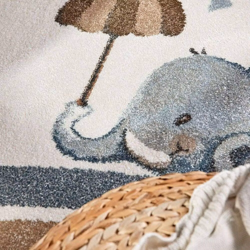 Villeroy & Boch Elephant Rainy Boho Kids Rug in Cream and Beige, W: 160 cm, L: 230 cm – 2