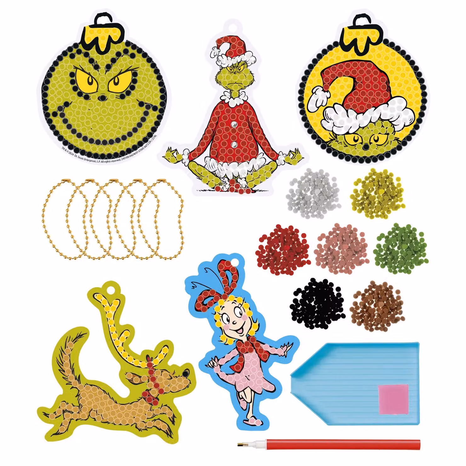 Totum The Grinch Multicolour Diamond Paint Hangers, 1 Pack – 4