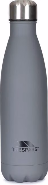 Trespass Cerro Vacuum Insulated Stainless Steel Thermal Flask, Grey, 500 ml – 1