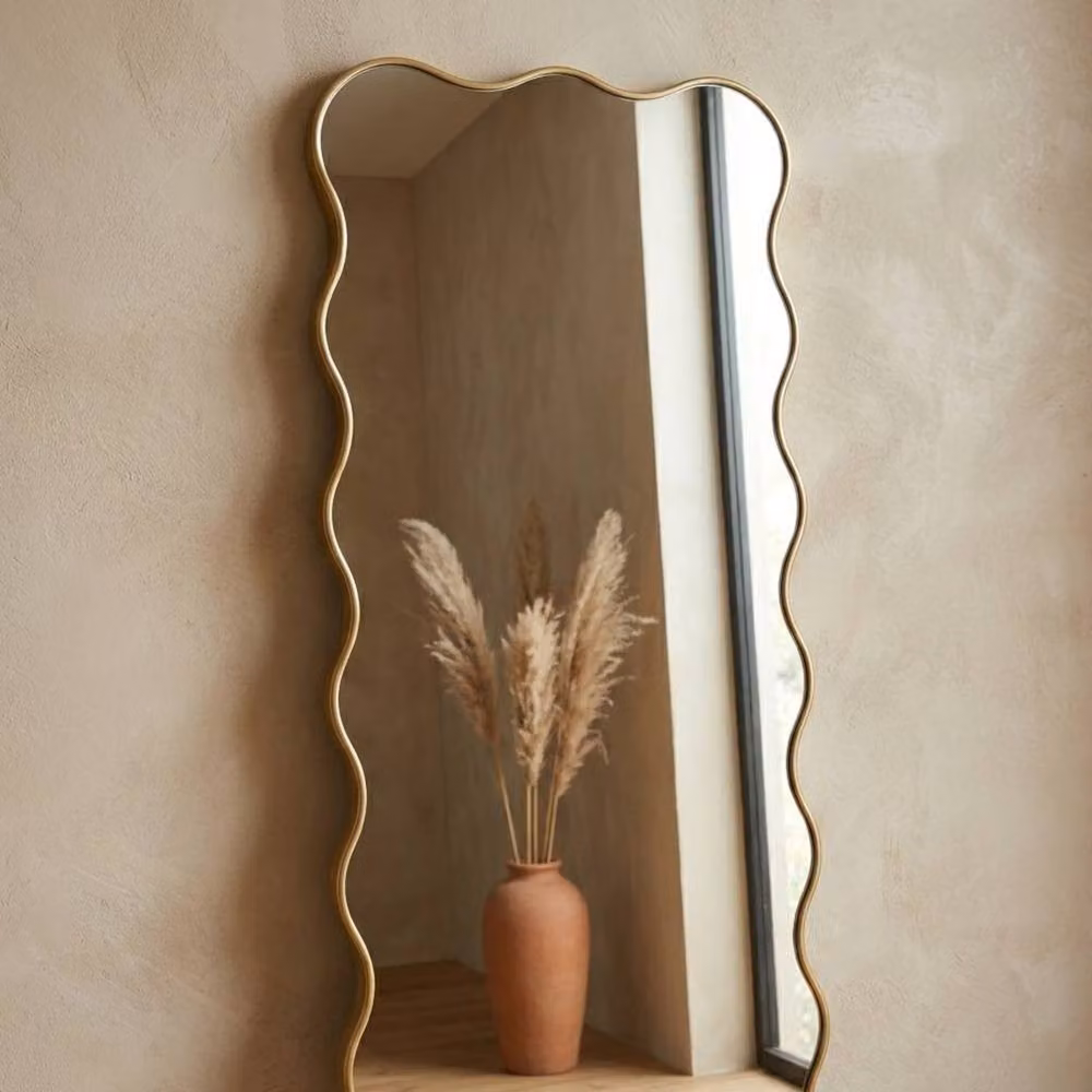 Garden Greatness Wavy Aureate Full Length Mirror in Gold, W/D/H: 120 x 1.2 x 150 cm – 2