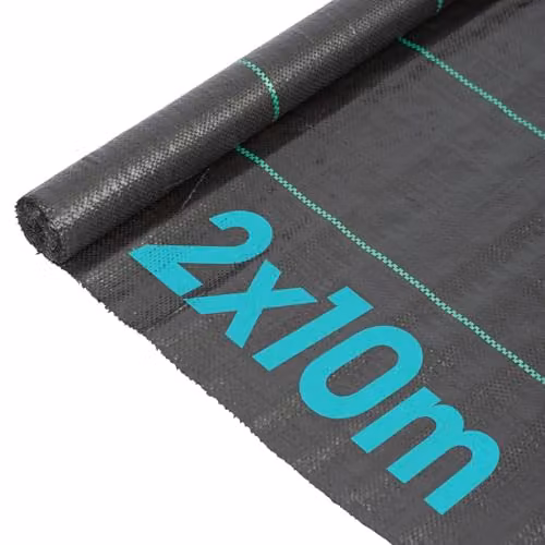 Harbour Housewares Black Heavy Duty Weed Control Membrane for Ornamental and Vegetable Gardens