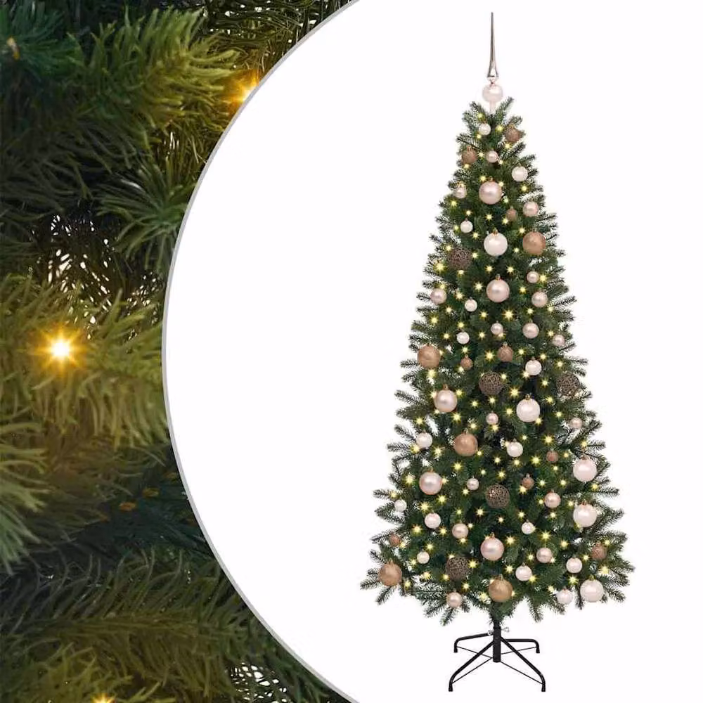 Berkfield Home Artificial Green Christmas Tree with 300 LEDs, Height: 180 cm – 2