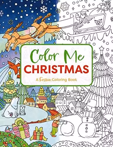 Color Me Christmas Festive Adult Coloring Book by Cider Mill Press – 1