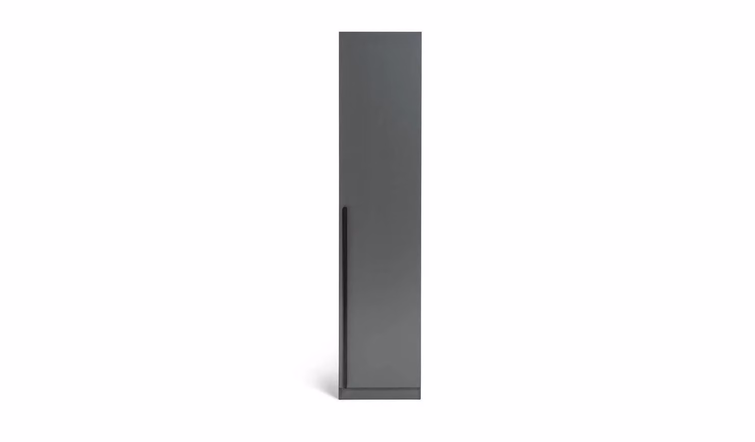 Munich 1 Door Wardrobe Anthracite Grey Compact Freestanding Bedroom Storage H 210 x W 58.5 x D 45.4 cm