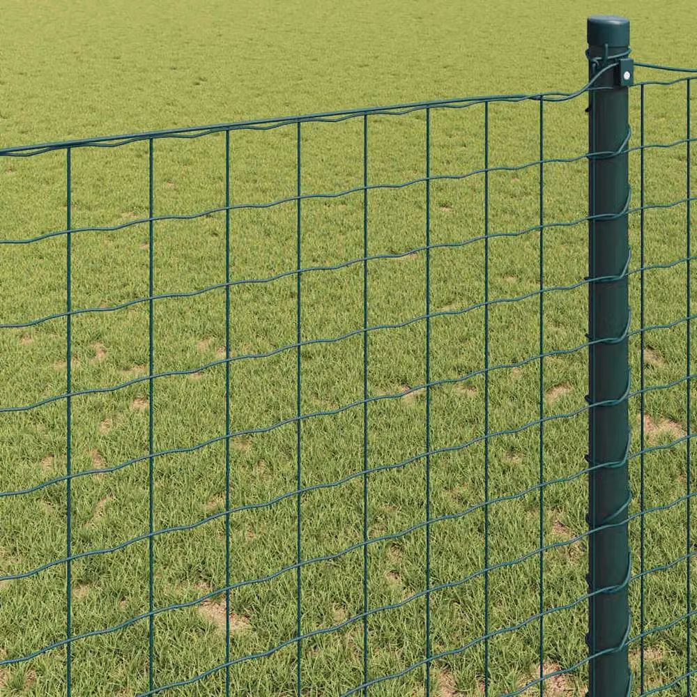 Berkfield Home Green Euro Fence PVC Coated Steel, H: 0.6 m x W: 10 m – 4