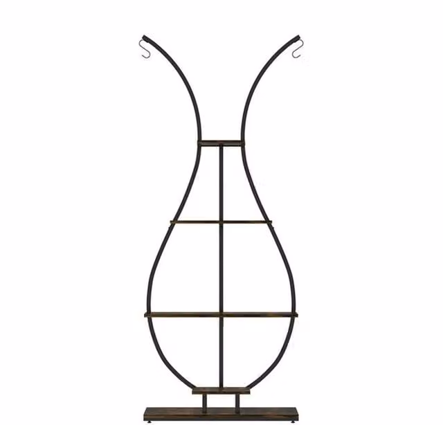 KORVIXA Industrial Tall Indoor Plant Stand in Brown