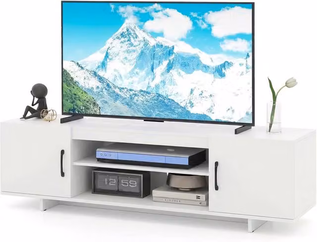 Costway White TV Stand for TVs up to 152 cm