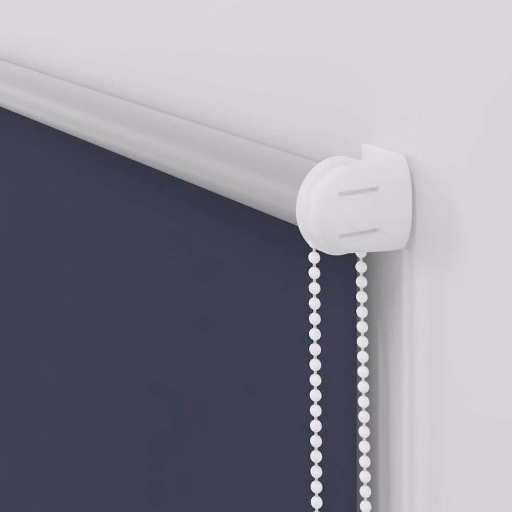 Berkfield Home Marine Blackout Roller Blind, Blue Polyester, W: 75 cm, H: 150 cm – 4