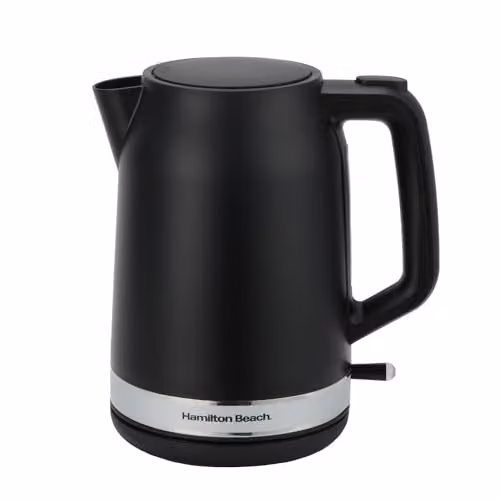 Hamilton Beach Ella Black Kitchen Bundle including 1.7L Kettle, 2 Slice Wide Slot Toaster and 20L Retro Microwave – 4