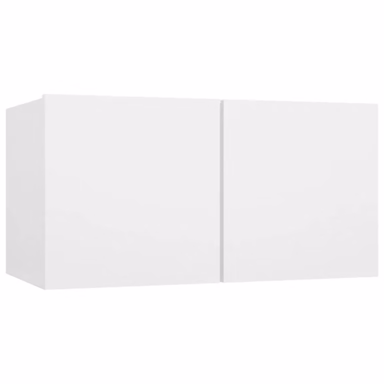 Berkfield Home 5 Piece Modern White MDF TV Cabinet Set for your Living Room