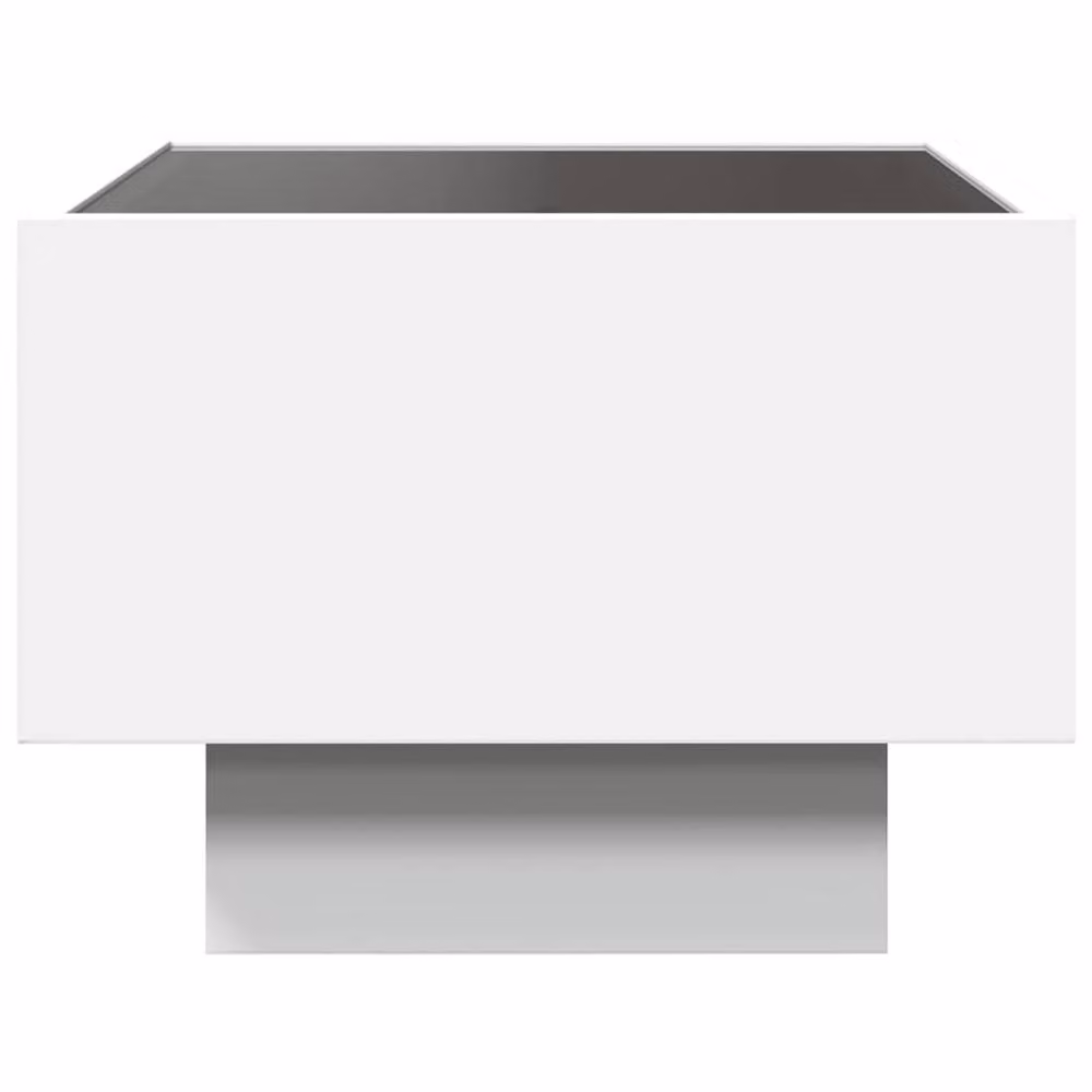 Berkfield Home Infinity LED Bedside Table in White, W/D/H: 40 x 40 x 30 cm – 3