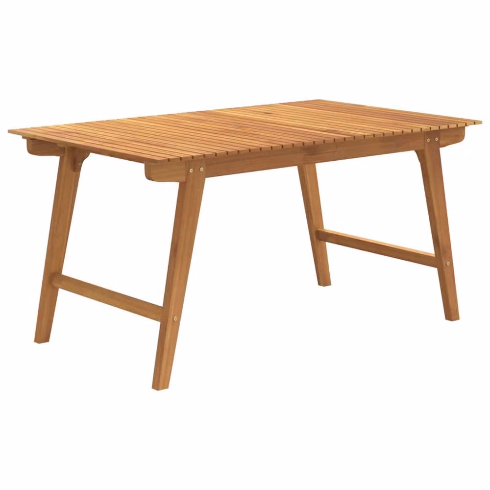 Berkfield Home Garden Table in Brown Solid Oiled Acacia Wood W/D/H: 150 x 90 x 75 cm – 2