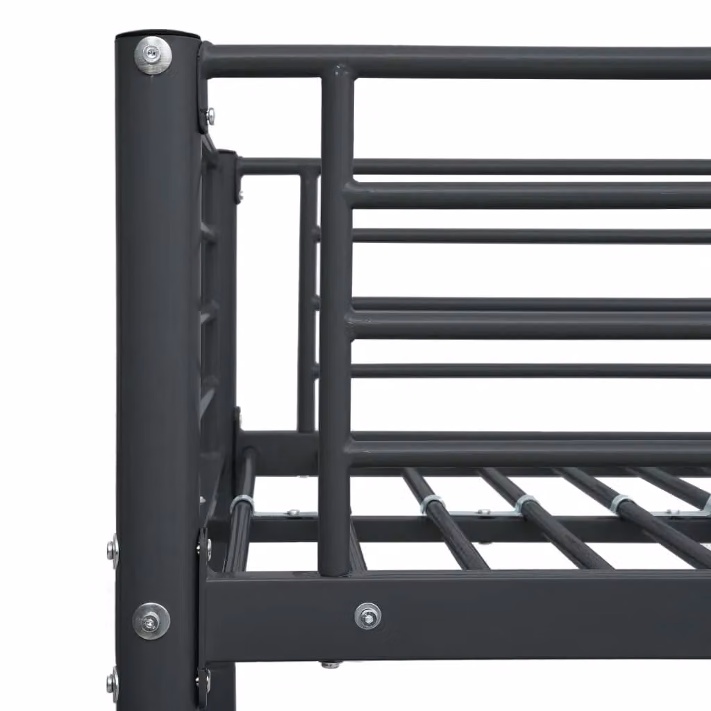 Berkfield Home Black Metal Two-Level Bunk Bed W/D/H: 90 x 200 cm – 3