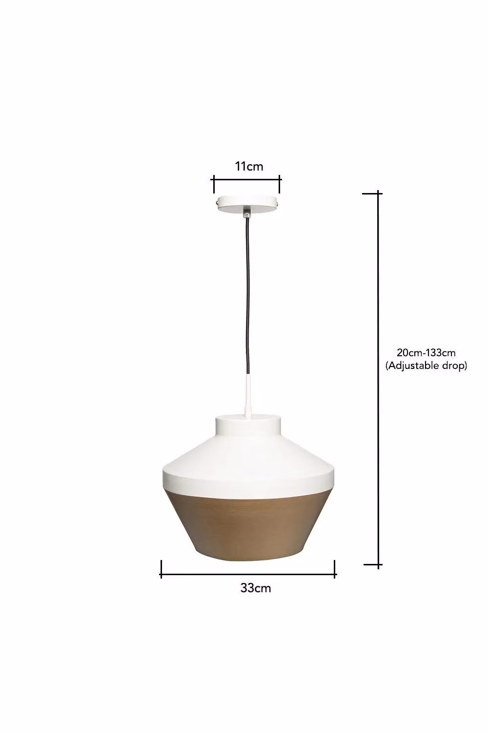 BHS Lighting Lexi Gold/Brass Cone Ceiling Pendant Light with Adjustable Height – 2