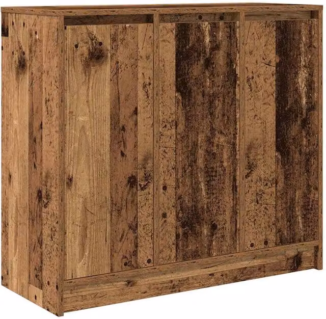Berkfield Home Old Wood Sideboard in Brown, W/D/H: 85 x 34 x 76 cm