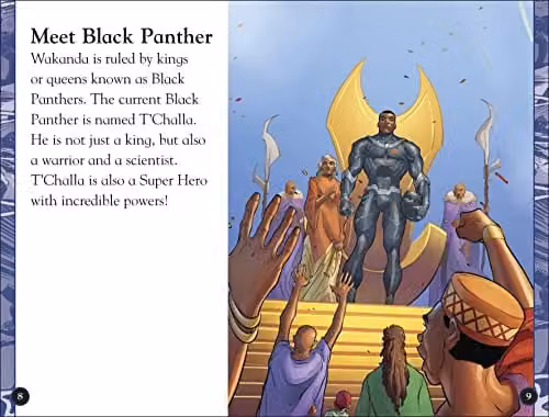 DK Marvel Black Panther Wakanda Forever! DK Readers Level 2 Multicolour Book – 5
