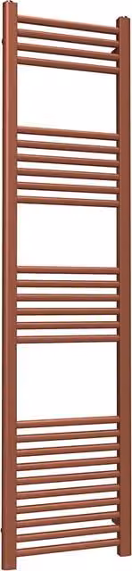 Lux Heat Steel Wall Mounted Towel Rail in Bronze, H: 160 cm, W: 40 cm