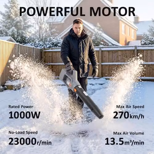 Outsunny Cordless Leaf Blower in Grey with Rechargeable Battery – 3