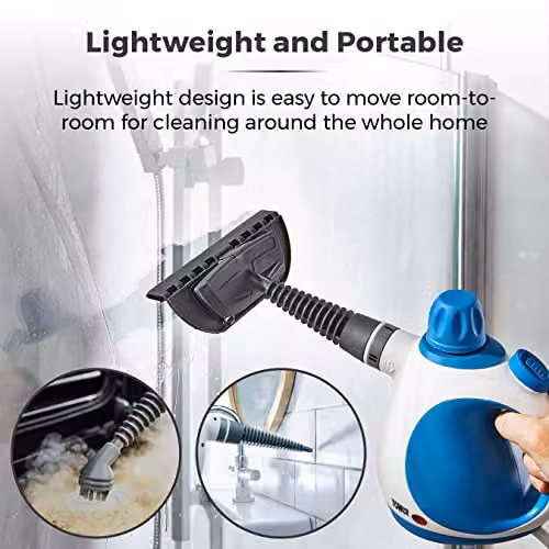 Tower THS10 Handheld Steam Cleaner, 1050 W, Blue, 250 ml Capacity – 4