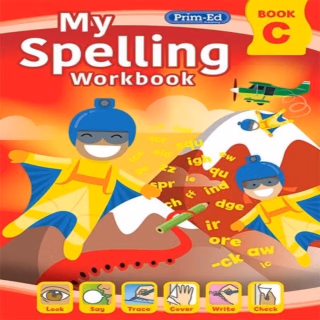 RIC Publications My Spelling Workbook Book C Multicolour Paperback