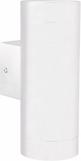 Nordlux Tin Modern White Metal Outdoor Wall Light with GU10 Up and Down Lighting IP54 Mains