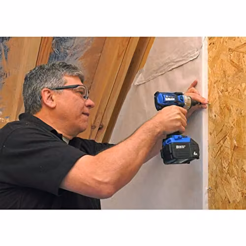 Draper 86958 D20 20V Brushless 1/4" Impact Driver in Black and Blue with 2 x 2.0Ah Rechargeable Batteries and Charger – 2