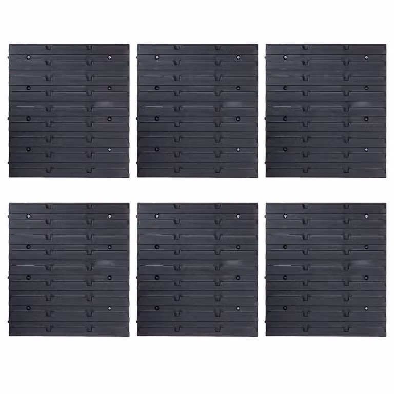 Berkfield Home 96 Piece Storage Bin Kit with Wall Panels in Red and Black
