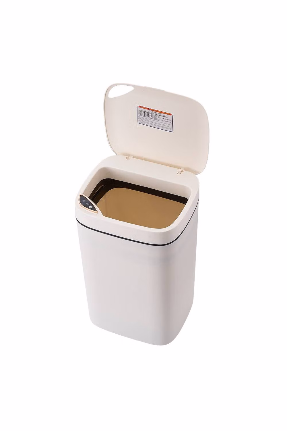 Garden Sanctuary 16L Automatic Motion Sensor Rubbish Bin in Beige with Soft Close and Odour Filter – 1