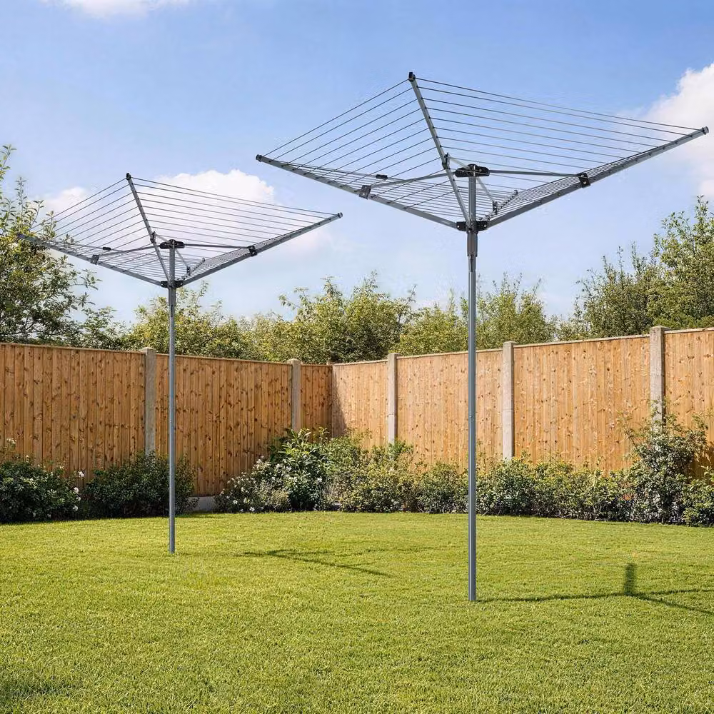 VonHaus Rotary Airer in Grey, Height: 197.7 cm – 5
