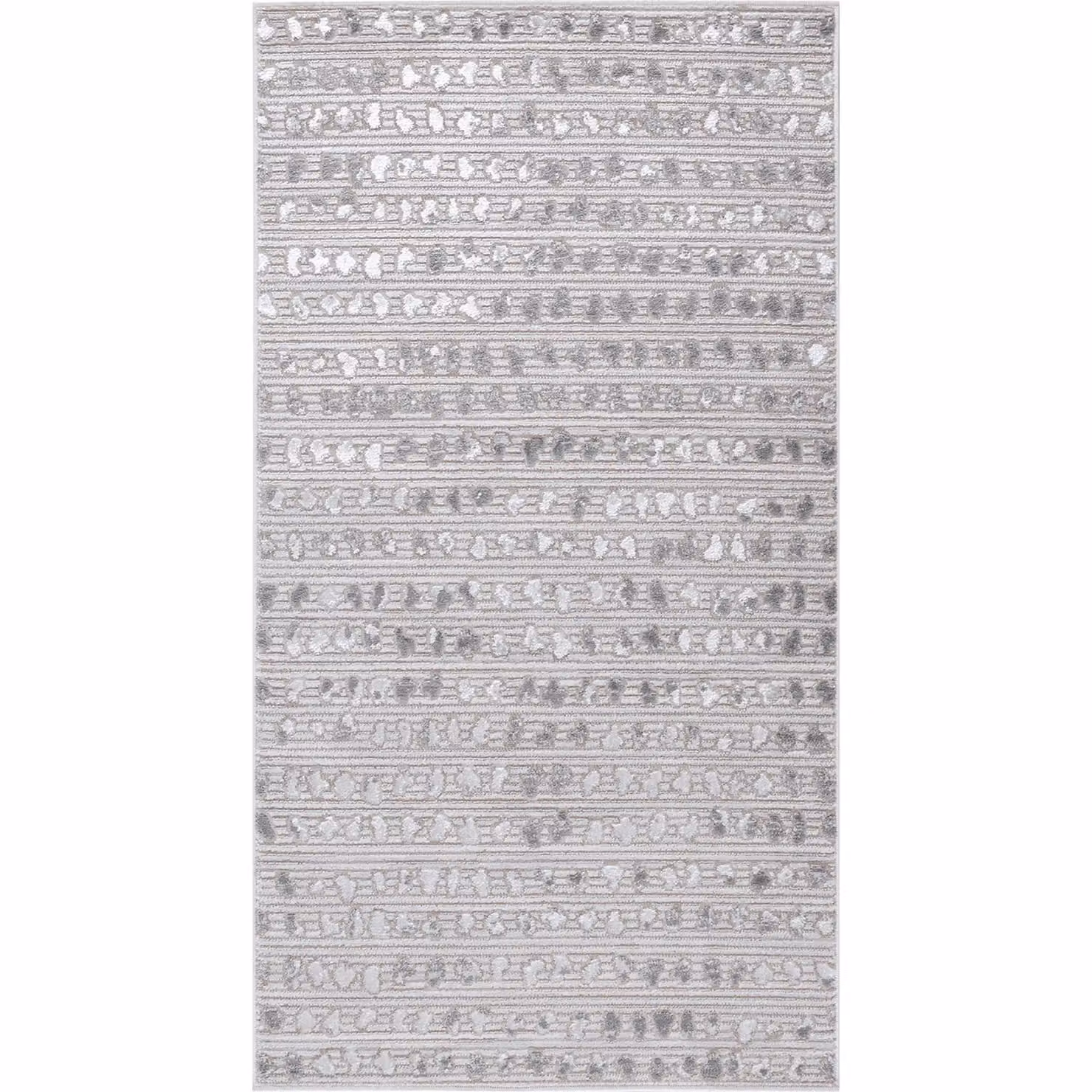 Livabliss Lustro Modern Dotted Rug in Grey and Beige, W: 160 cm x D: 220 cm – 2