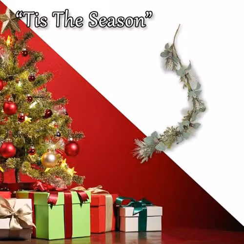 VFM e-Store Beige Christmas Foliage Garland Decoration – 5