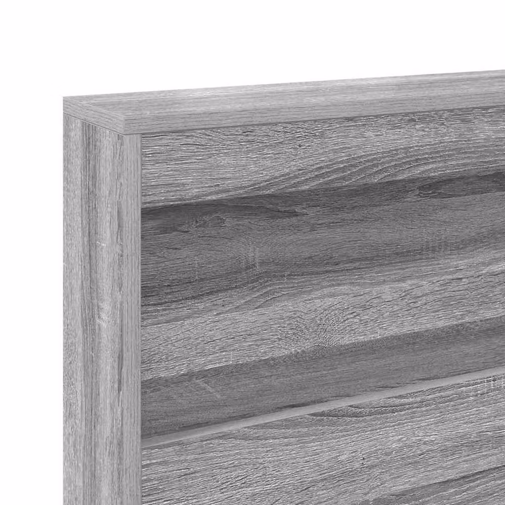 Berkfield Home Grey Sonoma Storage Headboard with Integrated Shelf, Width: 120 cm – 3