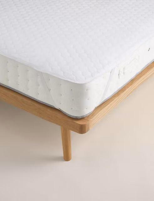 M&S White Microfibre Mattress Protector