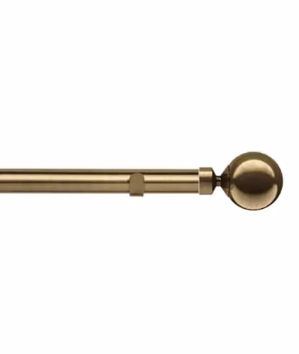 New Edge Blinds Bronze Curtain Pole Set