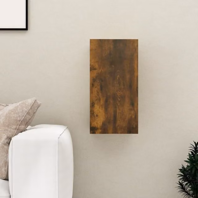 Berkfield Home Smoked Oak TV Cabinet in Brown, W/D/H: 60 x 30.5 x 30 cm – 1