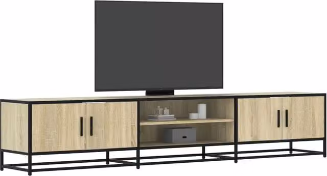 Berkfield Home Sonoma Oak TV Cabinet in Brown, W/D/H: 210 x 41 x 41 cm