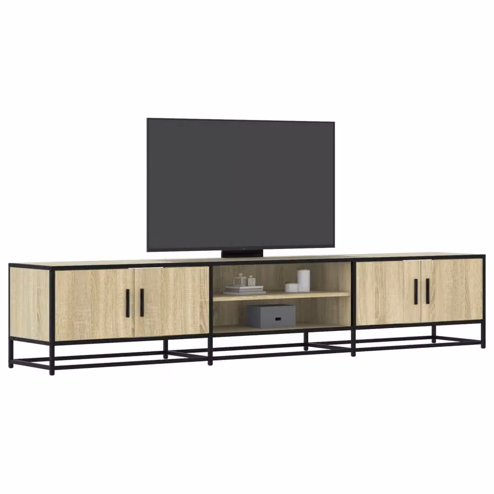 Berkfield Home Sonoma Oak TV Cabinet in Brown, W/D/H: 210 x 41 x 35 cm – 2