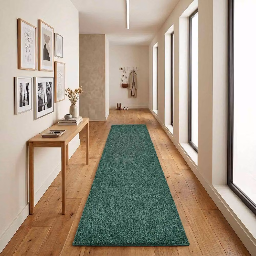 Desire Rugs Ainsley Modern Plain Shaggy Area Rug in Green, W: 160 cm, D: 230 cm – 3
